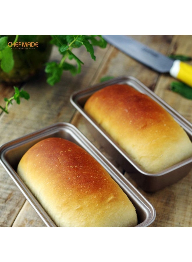 chefmade قالب خبز مصغر غير لاصق CHEFMADE Wk9023-4 (4 قطع) - Image 5