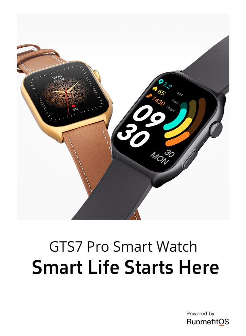 ساعة ذكية مقاومة للماء بشهادة IP68، بشاشة عالية الدقة، لليدين والسيدات - متتبع اللياقة البدنية مع مكالمات بلوتوث، مراقب معدل ضربات القلب، تتبع النوم، 100 وضع رياضي، ساعة رياضية متينة وخفيفة الوزن متوافقة مع أندرويد وآي أو إس - باللون الأسود - Image 3