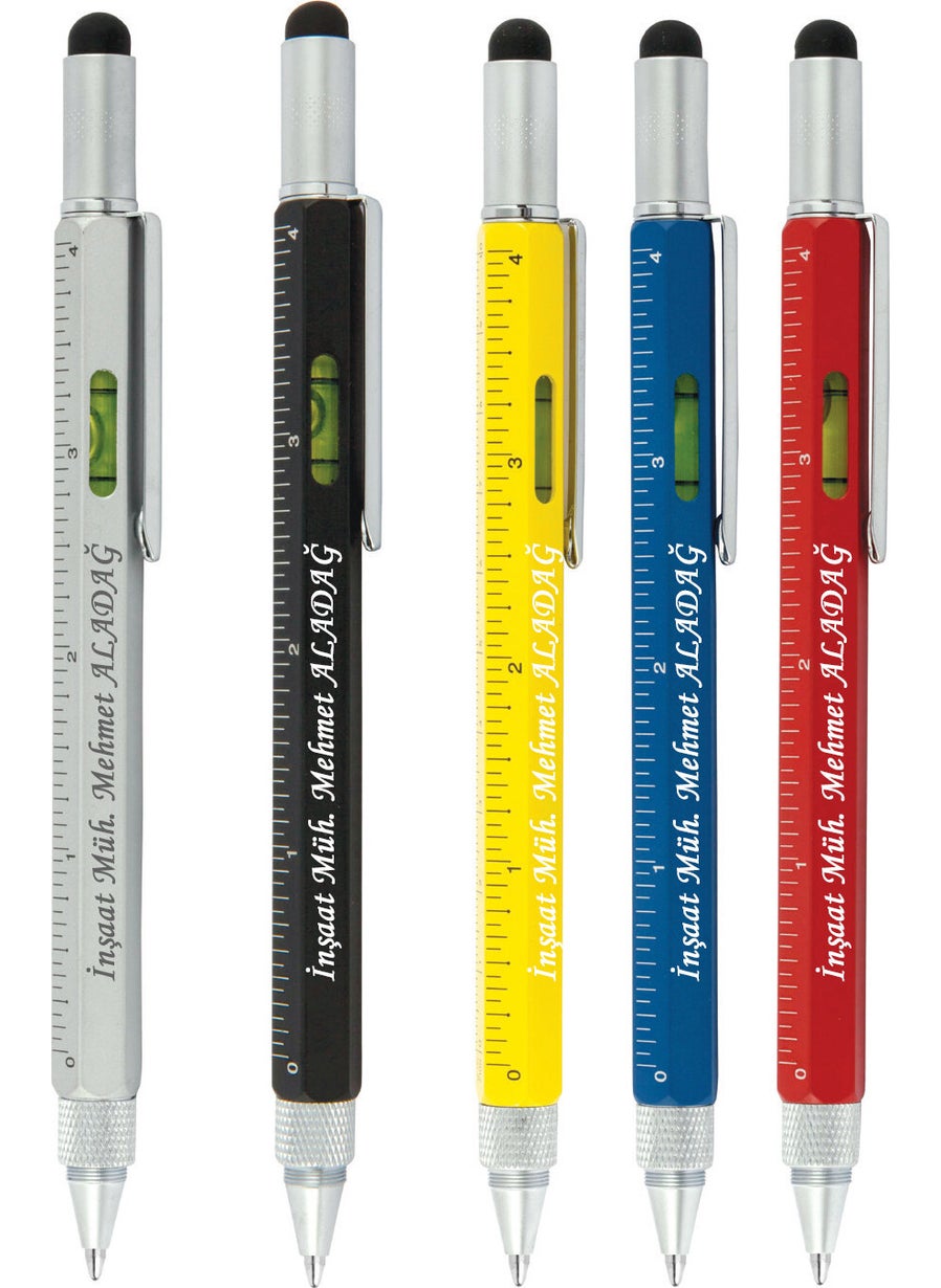Baypen - Personalized Engineer's Pen with Spirit Level, Ruler and Screwdriver - Image 1