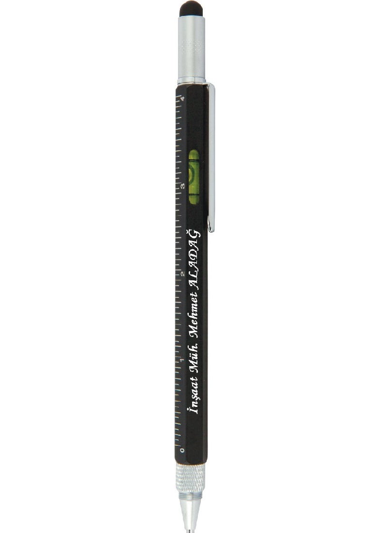 Baypen - Personalized Engineer's Pen with Spirit Level, Ruler and Screwdriver - Image 1