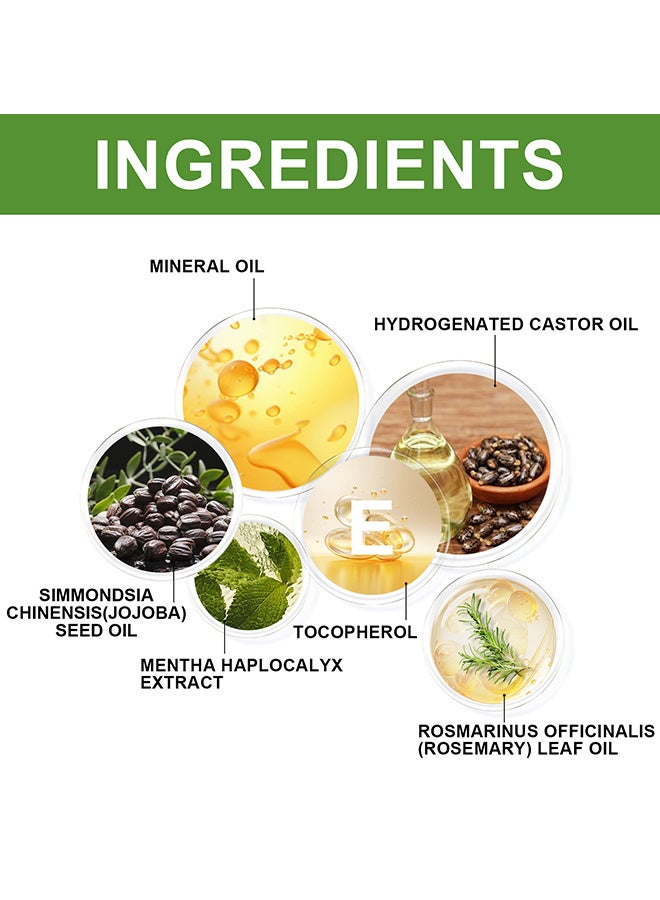 إيلهو روزماري النعناع فروة الرأس وزيت تقوية الشعر ، وقف تساقط الشعر ، علاج ترقق زيت نمو الشعر للنساء والرجال 60 مل - Image 3