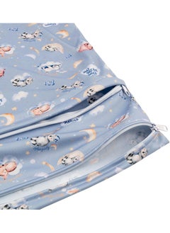 ALVABABY ALVABABY 2pcs Cloth Diaper Wet Dry Bags Waterproof Reusable with Two Zippered Pockets Travel Beach Pool Daycare Soiled Baby Items Yoga Gym Bag for Swimsuits or Wet Clothes  - Image 5