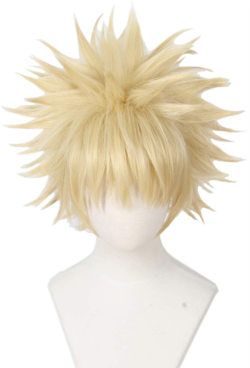 Linfairy (Blonde) - Anime Cosplay Wig Short Blonde Hair Halloween Costume Full Wig - Image 1