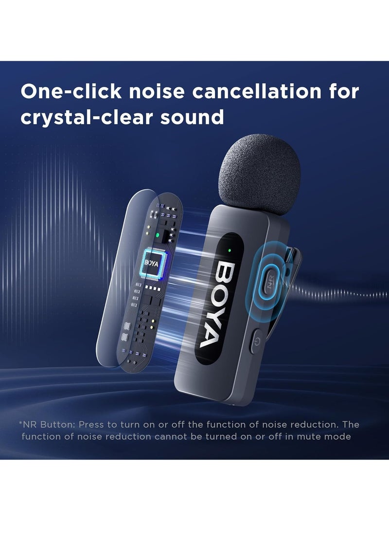 BOYA BOYA BY-V20 Ultra-Compact Wireless Microphone System for USB-C Devices (2.4GHz) - Black  - Image 3
