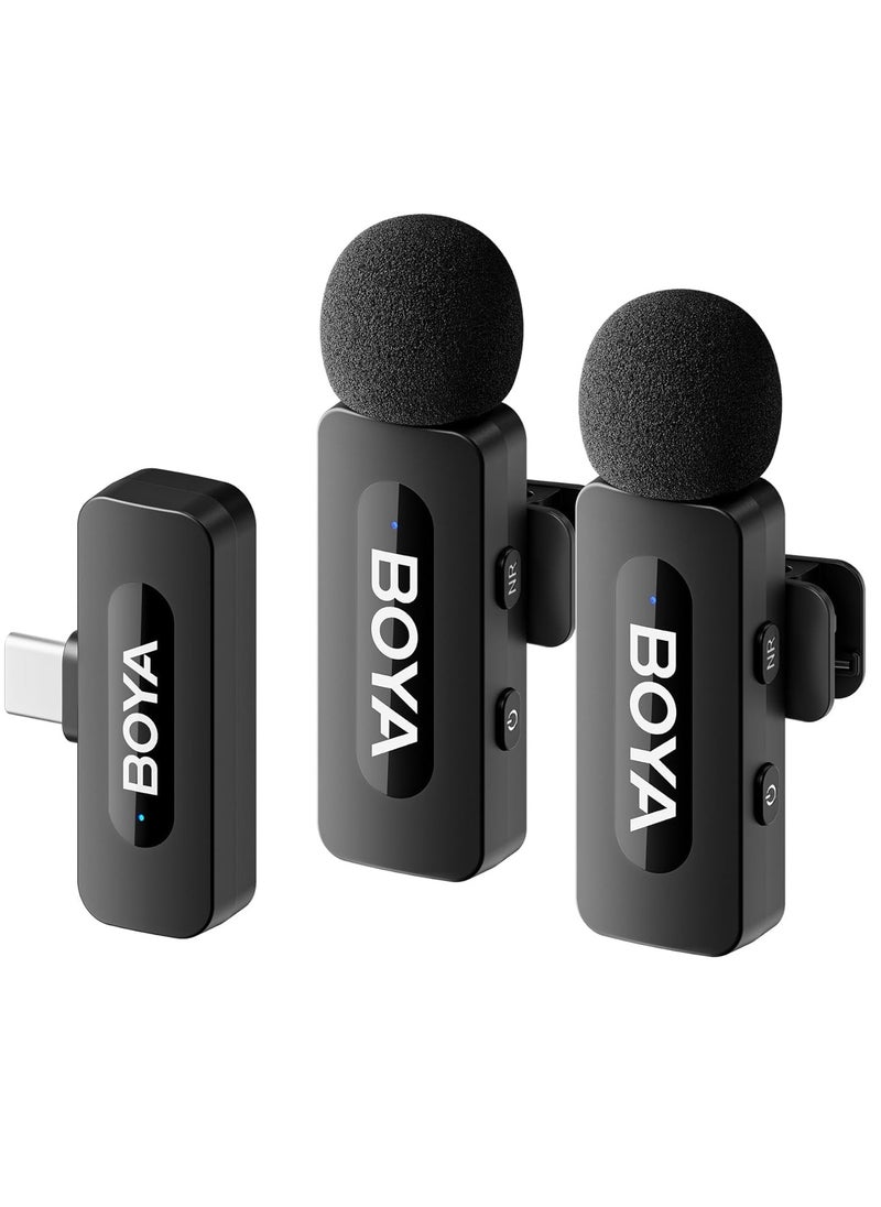 BOYA BOYA BY-V20 Ultra-Compact Wireless Microphone System for USB-C Devices (2.4GHz) - Black  - Image 1