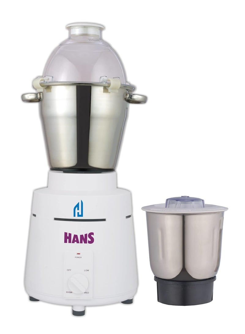 هانس HANS Dominar X 1800 Watts 2.5 HP Commercial Mixer Grinder With 2 Jar Heavy Duty Color White - Image 1