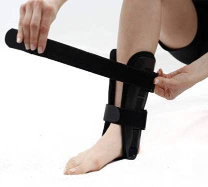 KUDIZE Ankle Stirrup Brace Immobilization Ankle Support, Fracture Support Ankle Support (Black) - Universal - Image 3