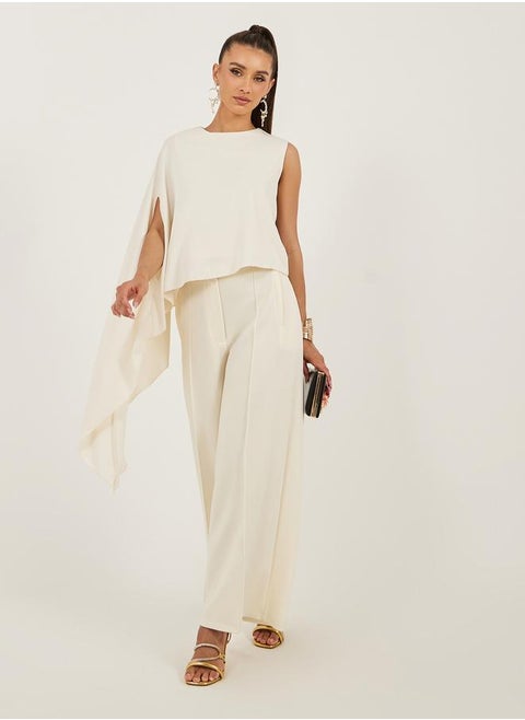 One Cape Sleeve Regular Fit Top