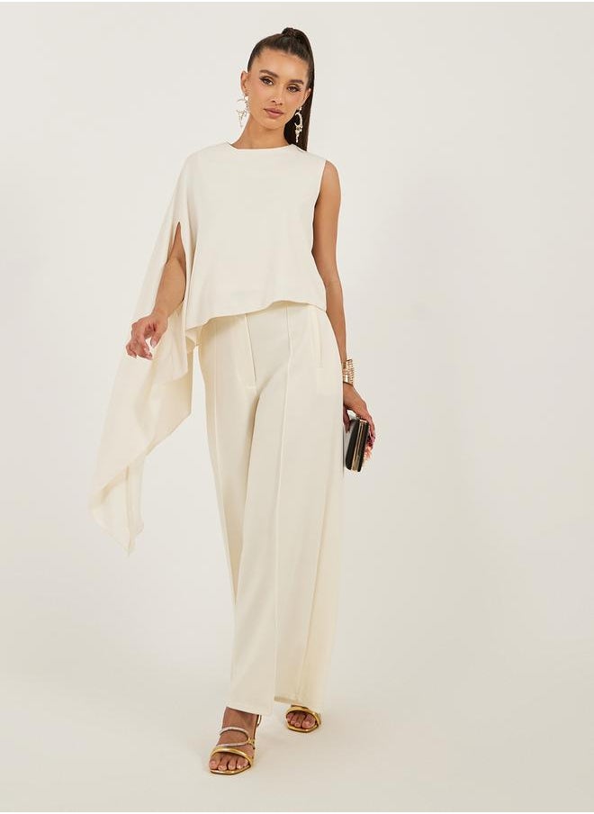 Styli - One Cape Sleeve Regular Fit Top - Image 1