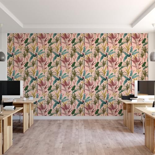 PAPER PLANE DESIGN Self Adhesive Waterproof Tropical and Nature Wallpaper for Walls Living Room 1 Roll Size - 2 x 10 Feet (20 Square Feet) (C) - Image 4