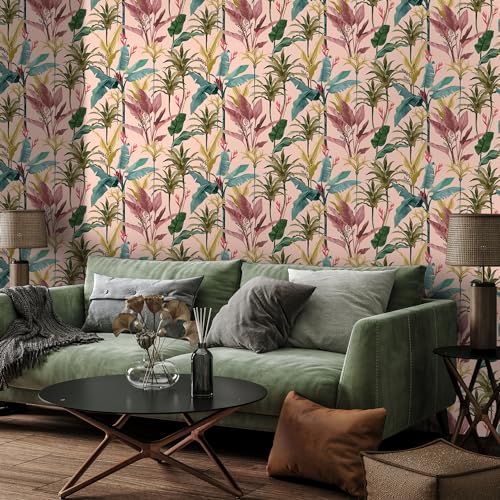 PAPER PLANE DESIGN Self Adhesive Waterproof Tropical and Nature Wallpaper for Walls Living Room 1 Roll Size - 2 x 10 Feet (20 Square Feet) (C) - Image 5