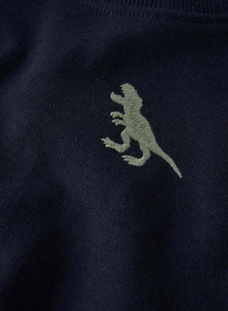 نيم ات سويت شيرت أطفال بياقة مستديرة بطبعة جرافيك - Image 3