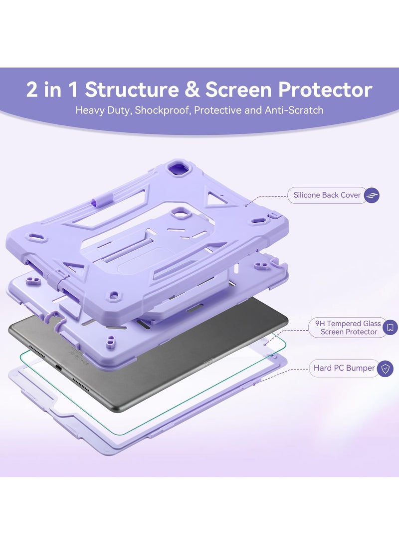 general Kids Case for iPad Pro 11 inch 2024 M4 5th Geneartion with Pen Holder 360 Rotating Stand Shoulder Strap Shockproof Rugged 2024 iPad Pro 11 inch M4 Case Cover - Image 2