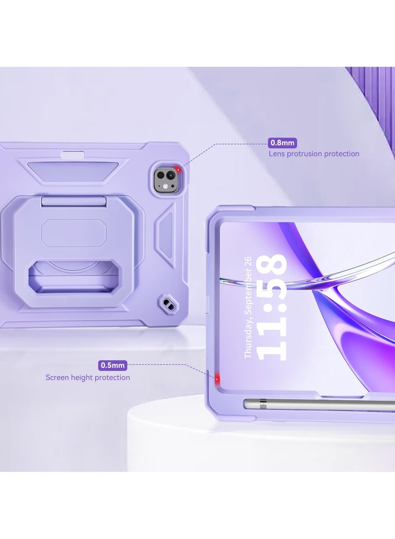 general Kids Case for iPad Pro 11 inch 2024 M4 5th Geneartion with Pen Holder 360 Rotating Stand Shoulder Strap Shockproof Rugged 2024 iPad Pro 11 inch M4 Case Cover - Image 3