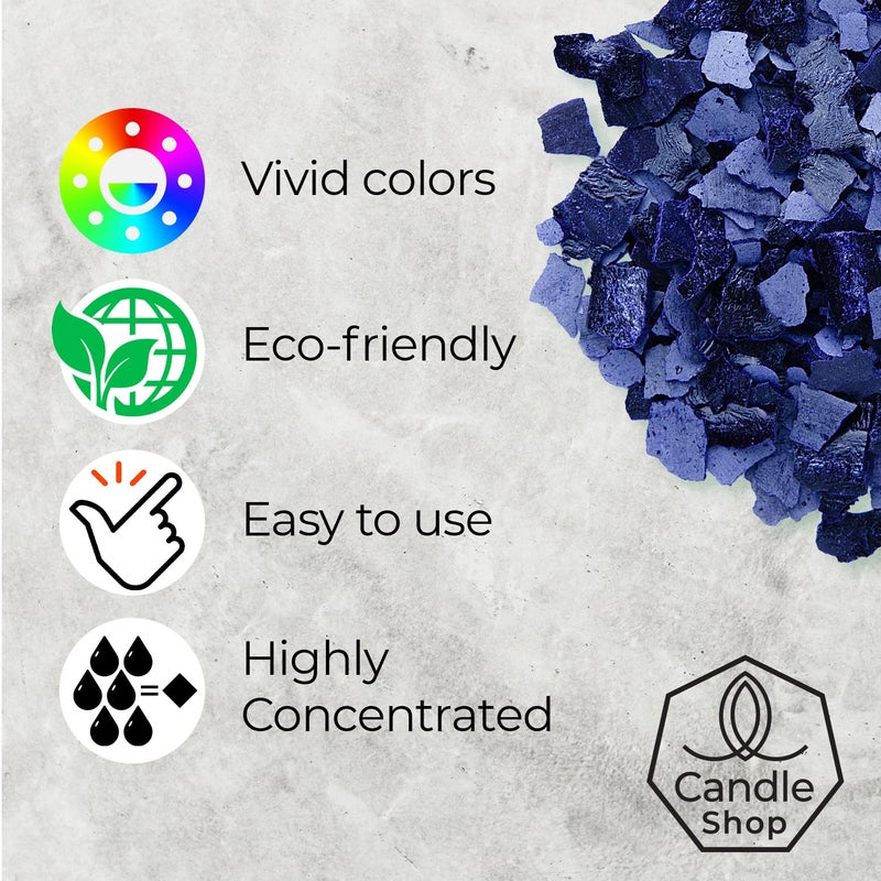 Candle Shop - Blue Color 2 oz - Dye Chips for Making Candles - Candle Wax Dye - A Great Choice of Colors - Image 3