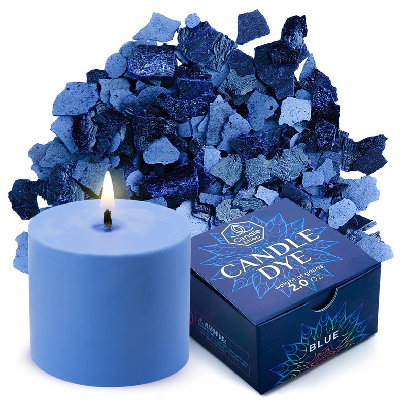Candle Shop - Blue Color 2 oz - Dye Chips for Making Candles - Candle Wax Dye - A Great Choice of Colors - Image 1