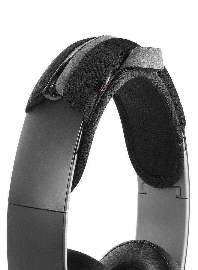 TXesign Large Sized Replacement Headband Cushion Pad Cover Head Band Protector with Zipper, Headband Cover Cushion Protector Pad for Headphones (Max for 2-1/2''W Cushion pad, Black) - Image 1