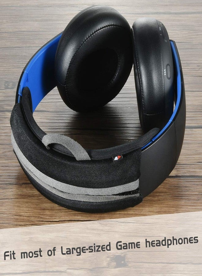 TXesign Large Sized Replacement Headband Cushion Pad Cover Head Band Protector with Zipper, Headband Cover Cushion Protector Pad for Headphones (Max for 2-1/2''W Cushion pad, Black) - Image 2