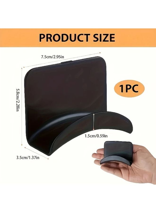 White 2pcs Adhesive Headphone Stand Holder Wall Mount No Drill Hook for Gaming Desktop - Image 4