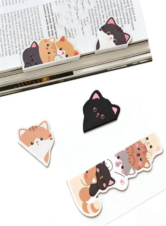Cioohan 5Pcs Magnetic Cat Bookmarks,Cute Cat Magnet Bookmark Set with Strong Clip-on Design,Valentine's Day, Birthday Gift for Women,Readers & Book Lovers - Image 1