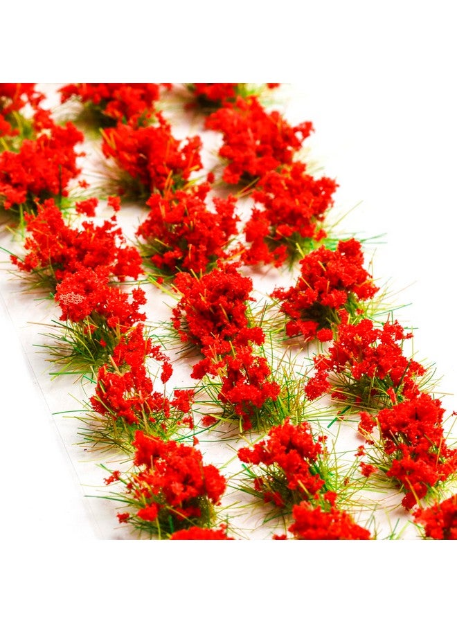 Warmtree 90 Pcs DIY Miniature Colorful Flower Cluster Flower Vegetation Groups Static Grass Tufts for Train Landscape Railroad Scenery Sand Military Layout Model Miniature Bases and Dioramas - Image 3