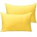 NTBAY Microfiber Toddler Pillowcases with Envelope Closure 2 Pack 100 Brushed Microfiber Super Soft Travel Kids Nursery Pillow Cases 14x20 Fits Pillows Sized 12x16 13x18 14x19 Yellow - Image 2