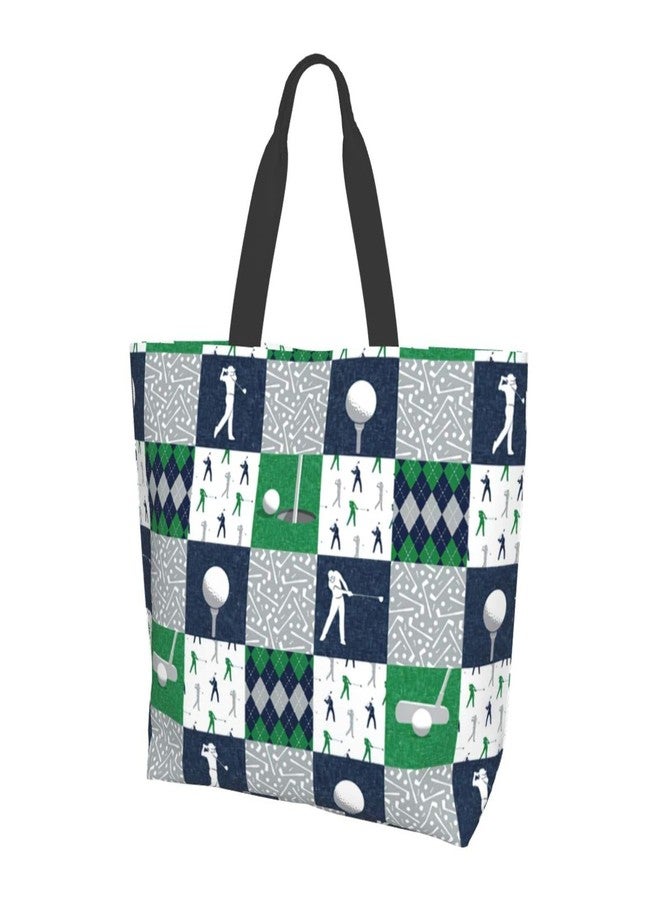 ASYG Golf Bag, Golf Ball Print Sling Bag, Cute Golf Print Pattern Tote Bag For Women Men - Image 3