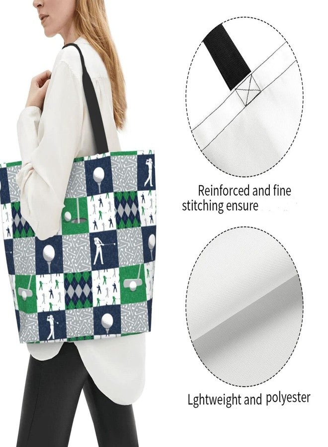 ASYG Golf Bag, Golf Ball Print Sling Bag, Cute Golf Print Pattern Tote Bag For Women Men - Image 4