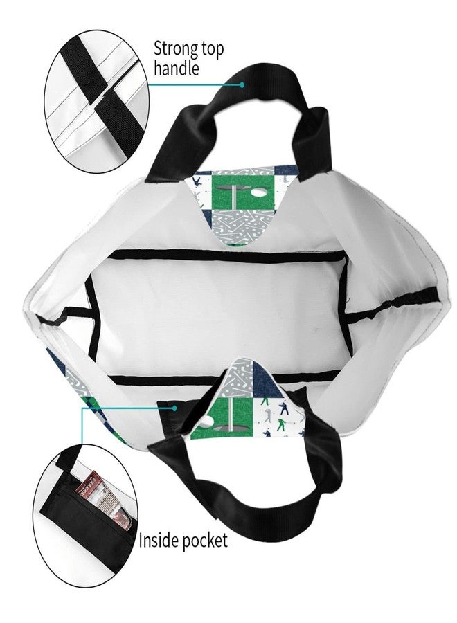 ASYG Golf Bag, Golf Ball Print Sling Bag, Cute Golf Print Pattern Tote Bag For Women Men - Image 5