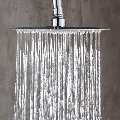 MLD MLD Reeva Ultra Slim Over Head Rain Shower 150mm (6" X 6" Approx.) inch Stainless Steel Without Rod