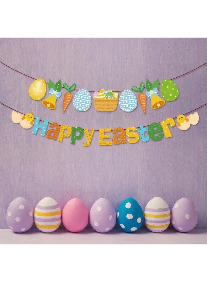 ThePartyPopper Colorful Happy Easter Cartoon Banner - Image 4