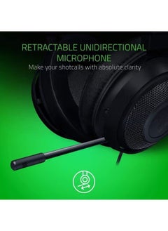 Generic Kraken Gaming Headset: Lightweight Aluminum Frame - Retractable Noise Isolating Microphone - For PC, PS4, PS5, Switch, Xbox One, Xbox Series X & S, Mobile - 3.5 mm Headphone Jack - Classic Black  - Image 5