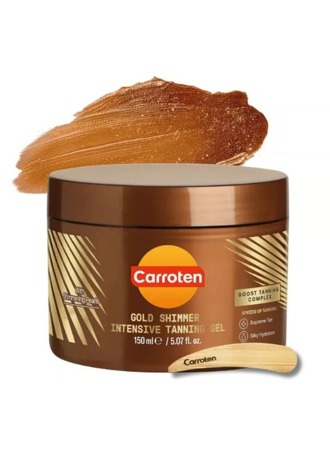 Carroten Gold Shimmer Intensive Tanning Gel 150ml - Image 2