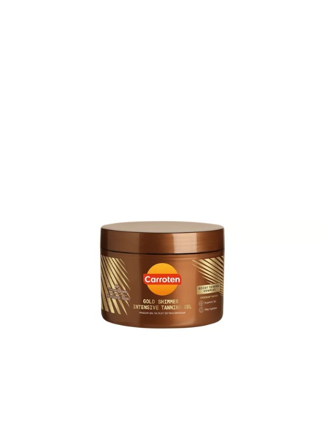 Carroten Gold Shimmer Intensive Tanning Gel 150ml - Image 1