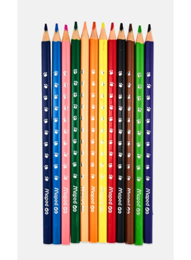 Maped Pulse 12 Pieces Colouring Pencil Set, Multicolor - Image 1