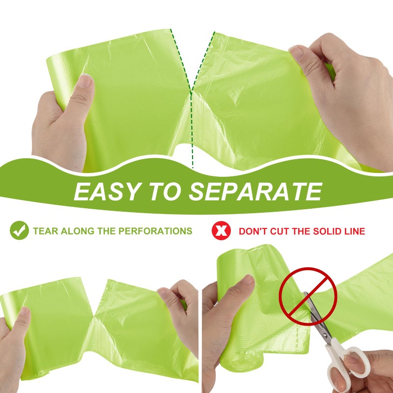 Magesh 105 Count 4 Gallon Small Trash Bags, Green, Transparent, Durable, Leak-Proof, Unscented, Easy to Use, Versatile, Outstanding Customer Service - Image 5