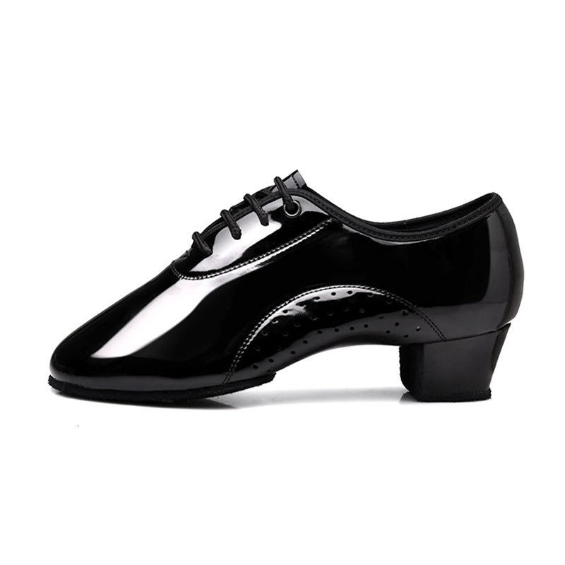 Generic Dance Palmer Childrens Latin Dance Shoes Boys Dance Shoes Boys Childrens National Standard Dance Soft Bottom Ballroom Dance Shoes Cha Dancing Patent leather