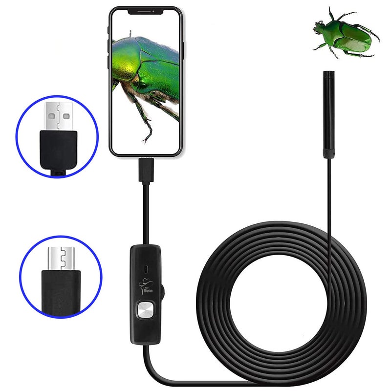 Spy Mission Digital USB Endoscope Borescope Handheld Inspection Snake Camera 6 Adjustable Led for Laptops Android Smartphones OTG Compatible 5 Meters Long Series1 for Indoor and Outdoor use - Image 3