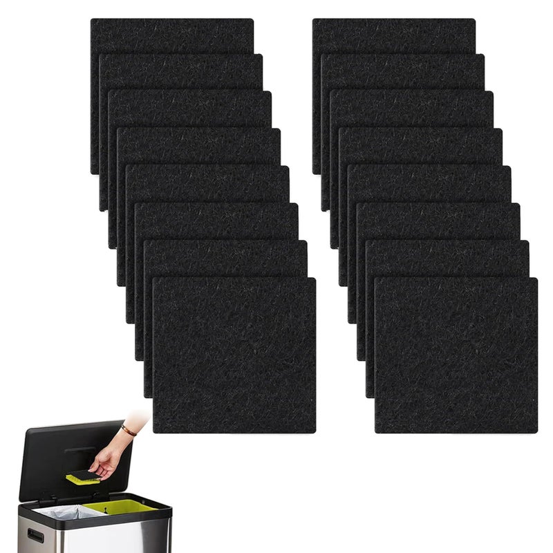 HAVANSIDY 16Pack Trash Can Odor Absorbing Filter Refills Compatible with EKO Trash Can Activated Charcoal Deodorizer StickOn Filters Garbage Can Odor Eliminator and Absorber for Indoor and Outdoor Bins - Image 2