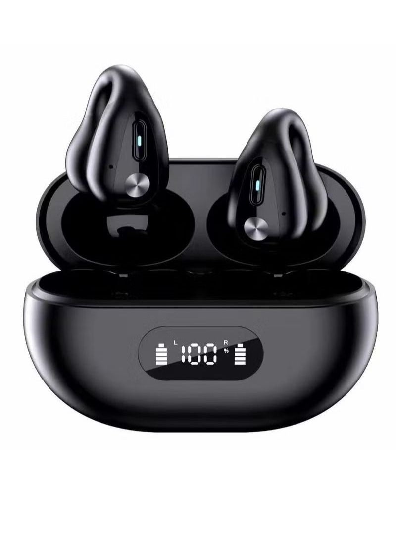 Open Ear Wireless Bone Conduction Headphone Ear Clip Sport Headset R15