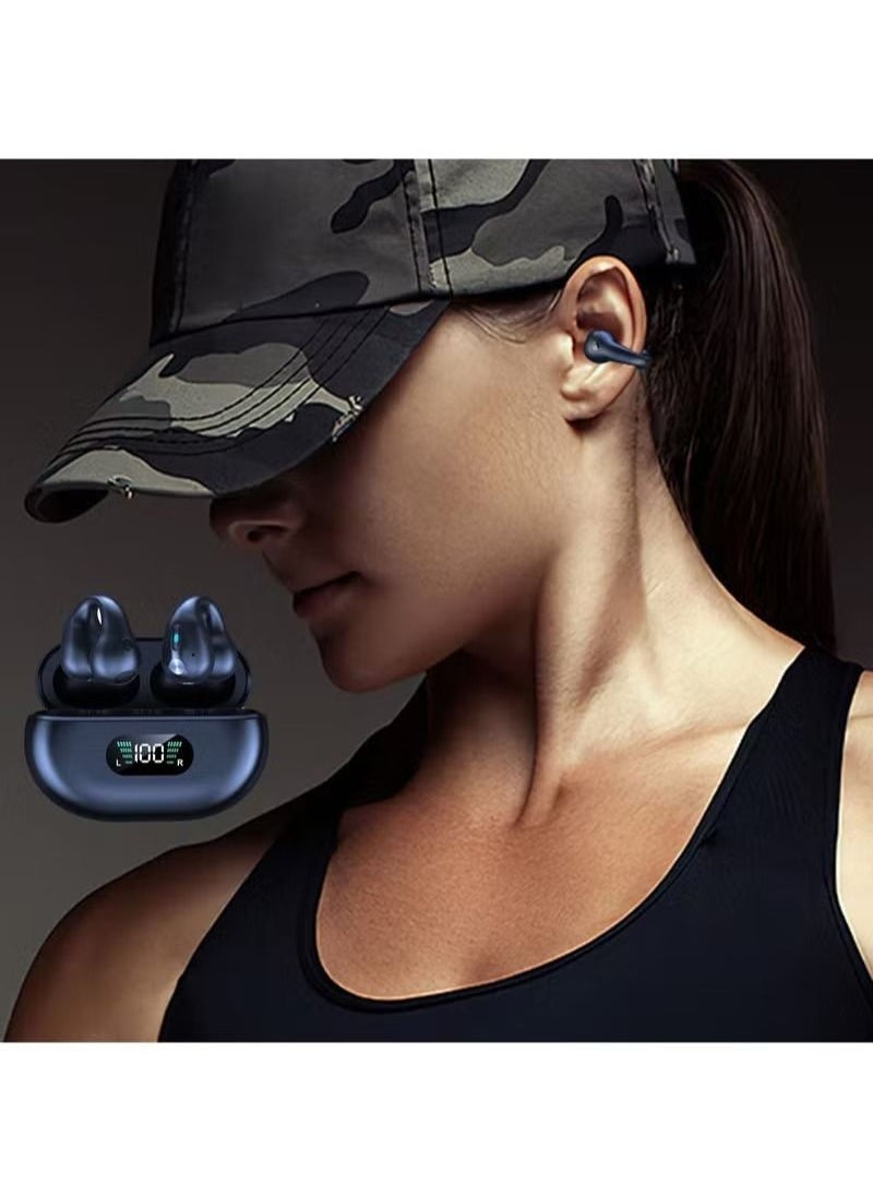 Open Ear Wireless Bone Conduction Headphone Ear Clip Sport Headset R15