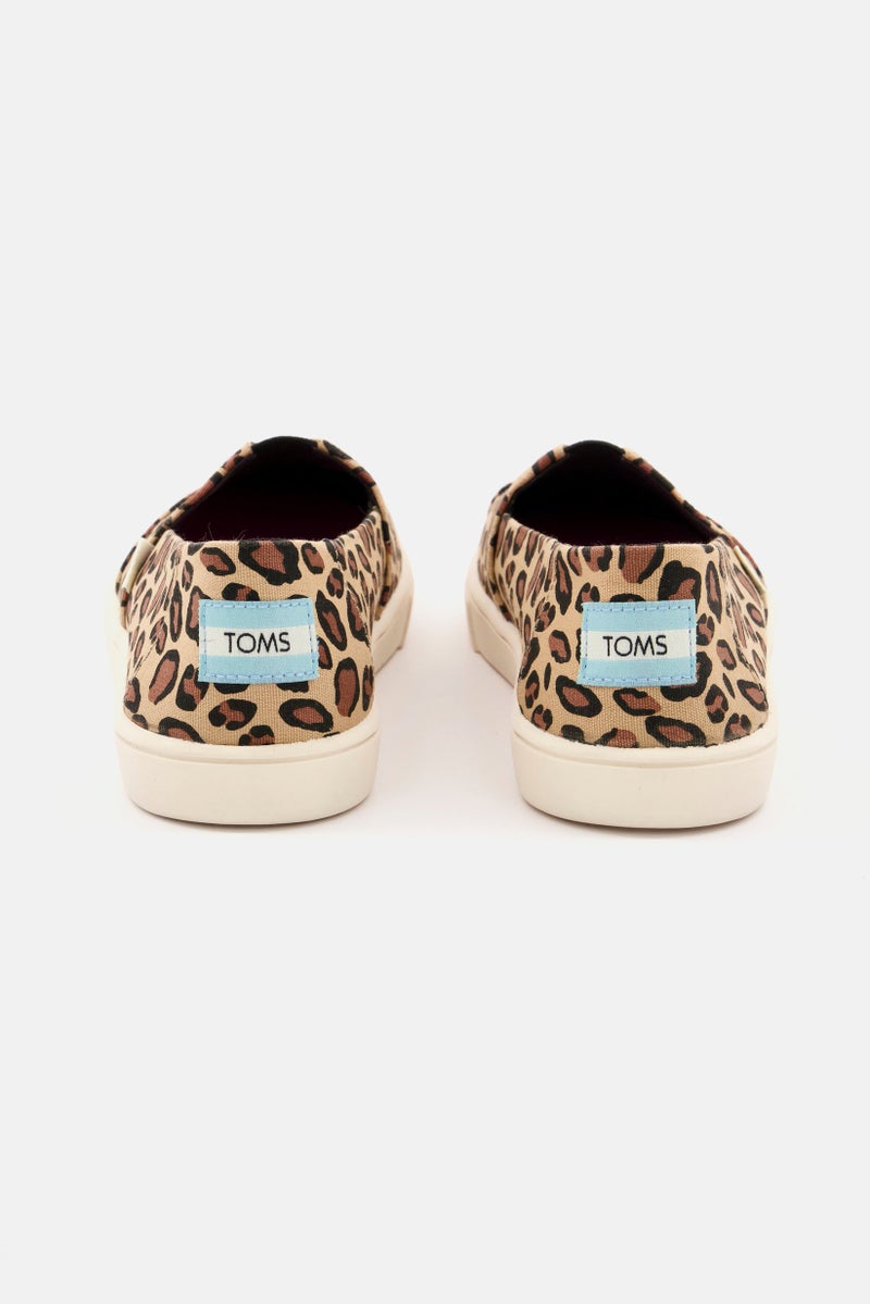 TOMS Women Leopard Print ALPCP Casual Shoes, Black  - Image 3