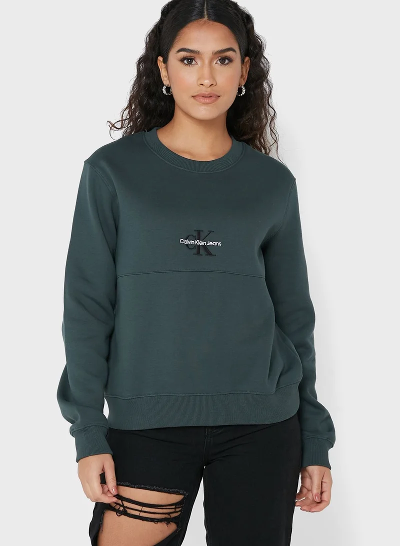 Calvin Klein Jeans Crew Neck Logo Sweatshirt