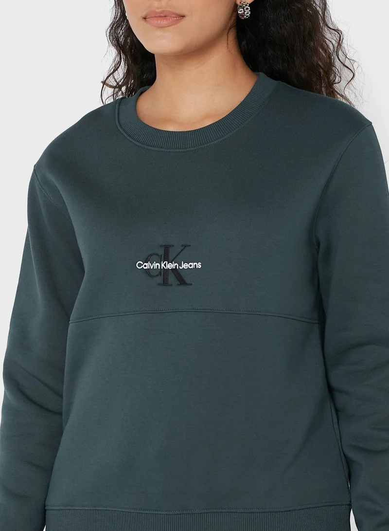 Calvin Klein Jeans Crew Neck Logo Sweatshirt