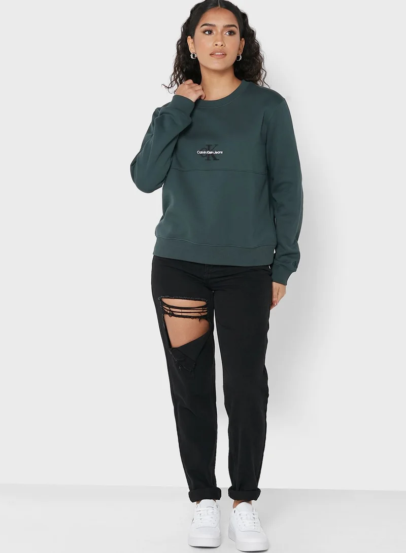 Calvin Klein Jeans Crew Neck Logo Sweatshirt