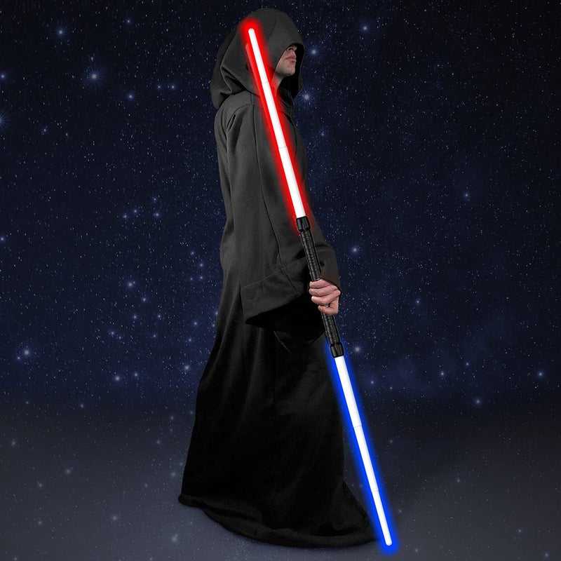 Kenpora Light Saber, Light Sabers for Kids with FX Sound, 2 in 1 Expandable Light Swords Gift Set for Birthday, Halloween Party, Galaxy War Fighters and Warriors - Image 4