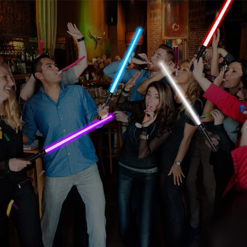 Kenpora Light Saber, Light Sabers for Kids with FX Sound, 2 in 1 Expandable Light Swords Gift Set for Birthday, Halloween Party, Galaxy War Fighters and Warriors - Image 5