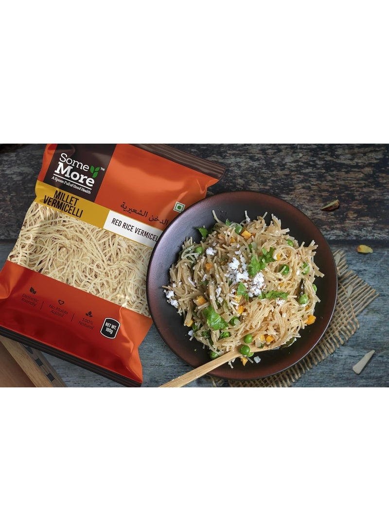 Some More Red Rice Vermicelli - 180g | Nutrient-Rich Red Rice for Healthy Meals | High Protein & Fiber | Non-sticky | Digestive & Nutritious - Image 4
