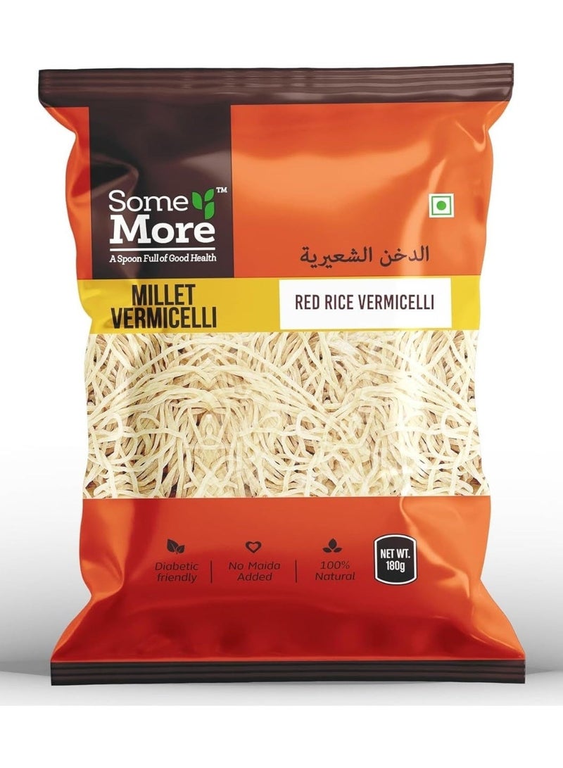 Some More Red Rice Vermicelli - 180g | Nutrient-Rich Red Rice for Healthy Meals | High Protein & Fiber | Non-sticky | Digestive & Nutritious - Image 1