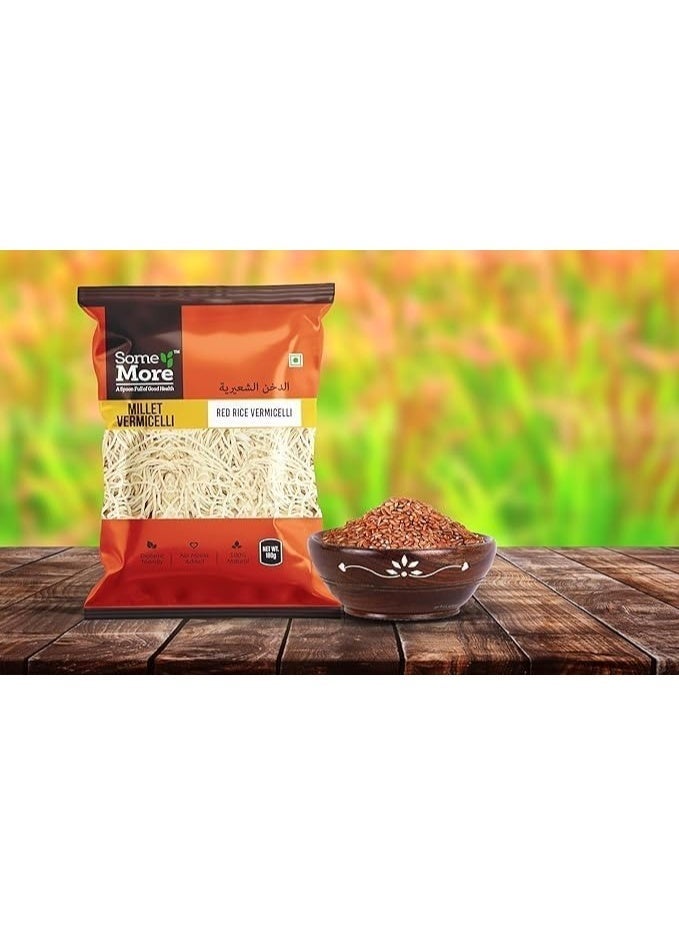 Some More Red Rice Vermicelli - 180g | Nutrient-Rich Red Rice for Healthy Meals | High Protein & Fiber | Non-sticky | Digestive & Nutritious - Image 3